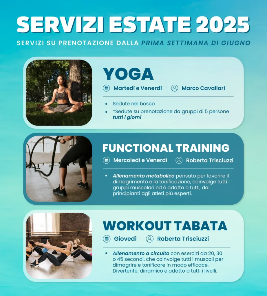 Corsi yoga, funzionali e tabata Castello di Fossadalbero
