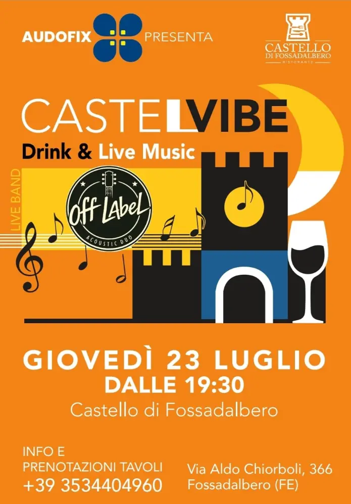 Locandina CastelVibe Fossadalbero 23 Luglio