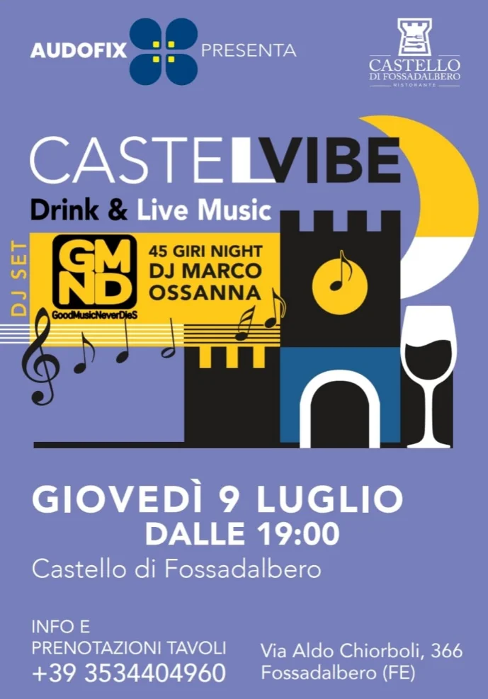Locandina CastelVibe Fossadalbero 9 Luglio