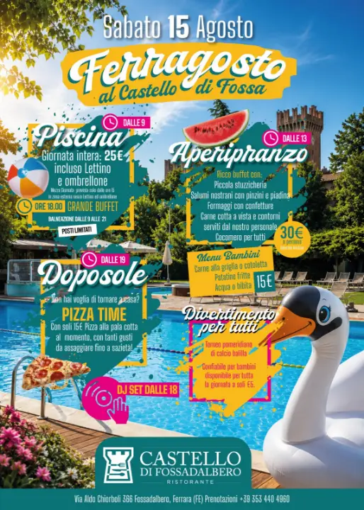Locandina Ferragosto a Fossadalbero 2026 - Ferrara